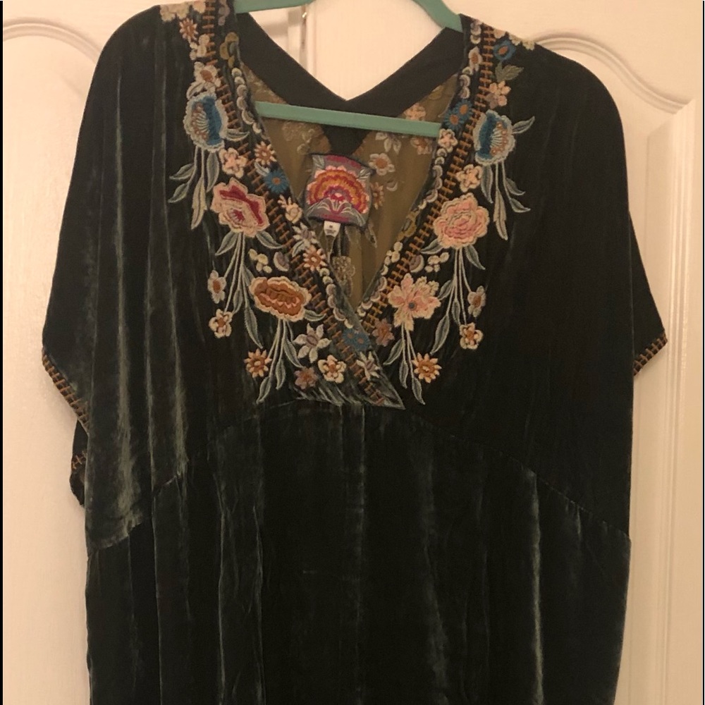 Johnny Was Serafina Velvet Effortless Kaftan dress